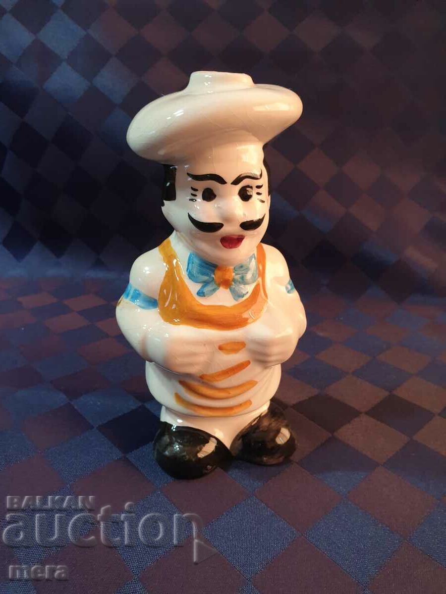 Porcelain figurine of a chef