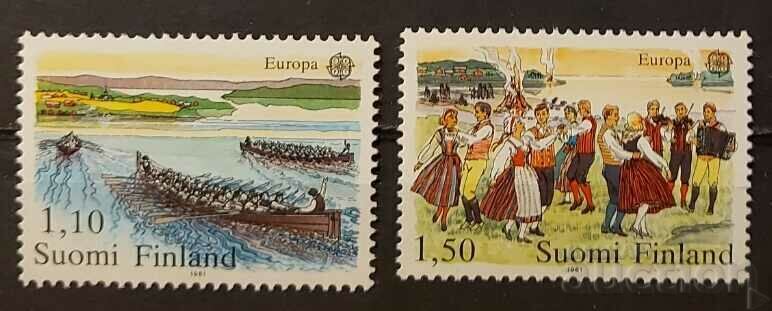 Finlanda 1981 Europa CEPT Folclor/Nave/Barci MNH