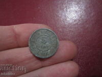 1916 5 centi Belgia - ZINC