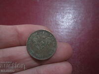 1905 2 centimes Belgia - inscripție în franceză
