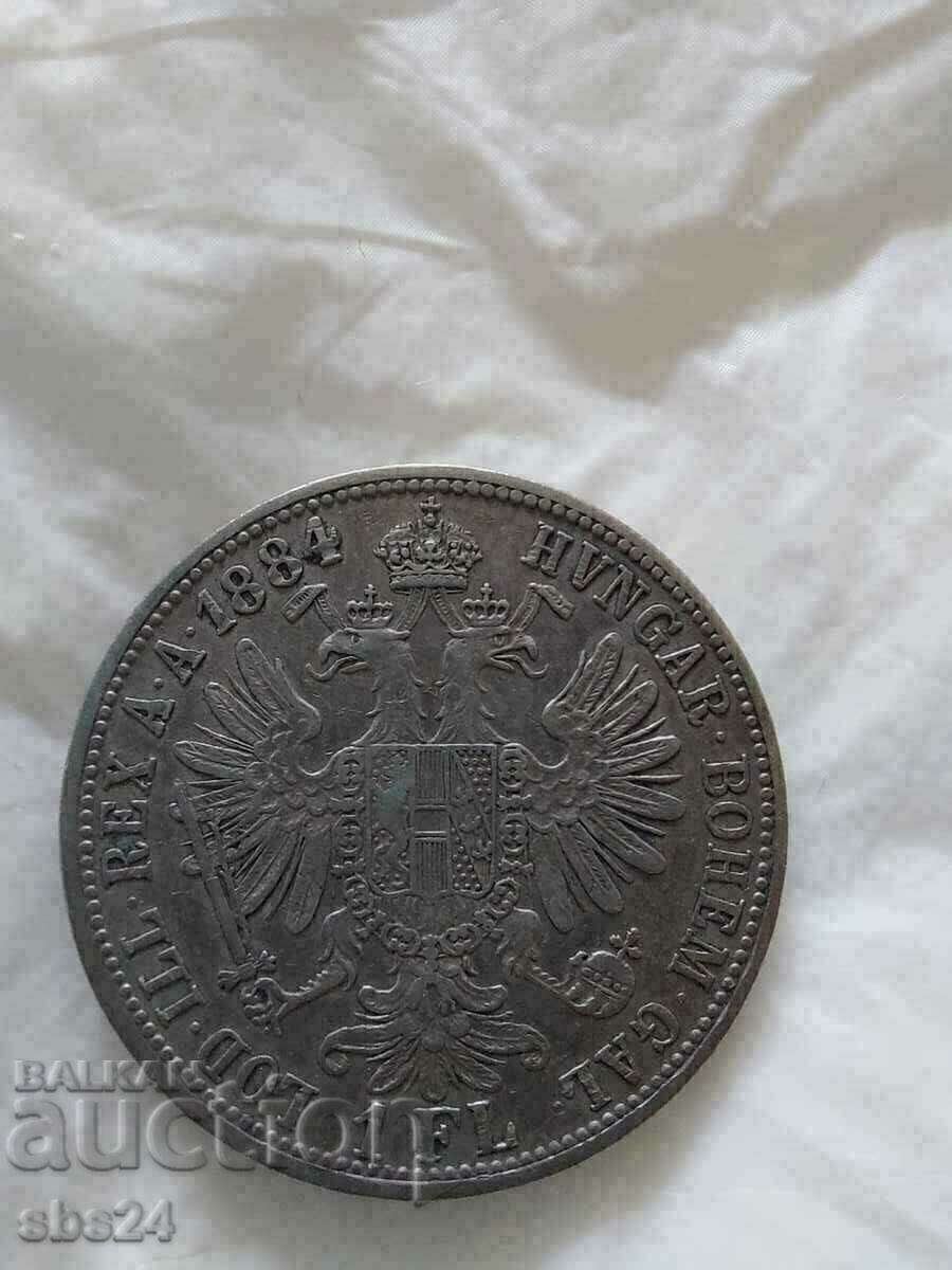 1 florin 1884 Austria-Hungary