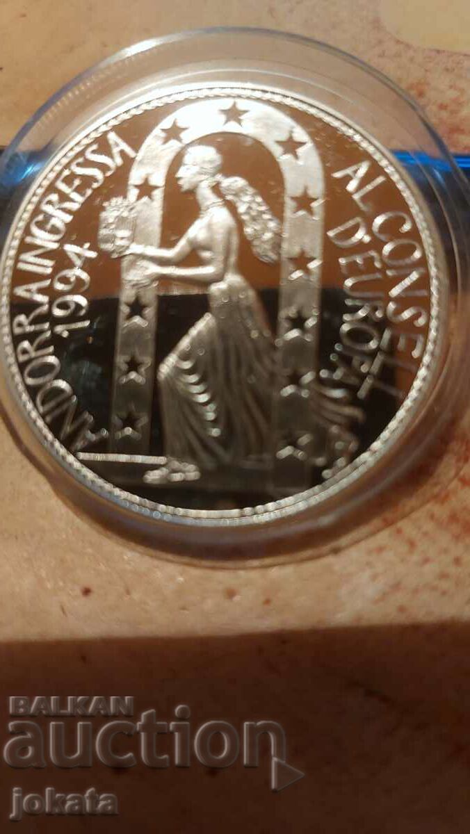 10 дайнерс Андора сребро