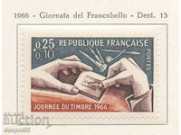 1966. Γαλλία. Ημέρα σφραγίδα του ταχυδρομείου.
