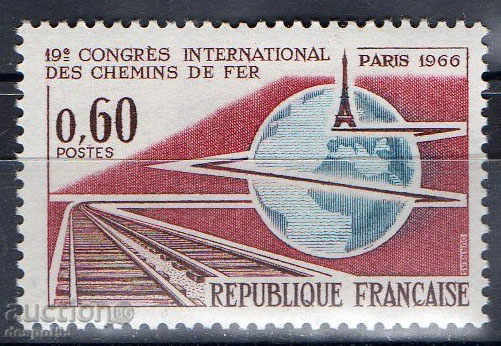 1966. Franța. Al 19-lea Congres Internațional de căi ferate din Paris.