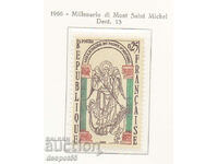1966. France. The Millennium of Mont Saint Michel.