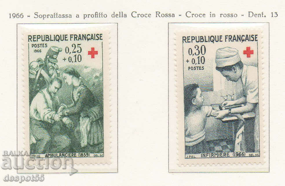 1966. Γαλλία. Ερυθρός Σταυρός.