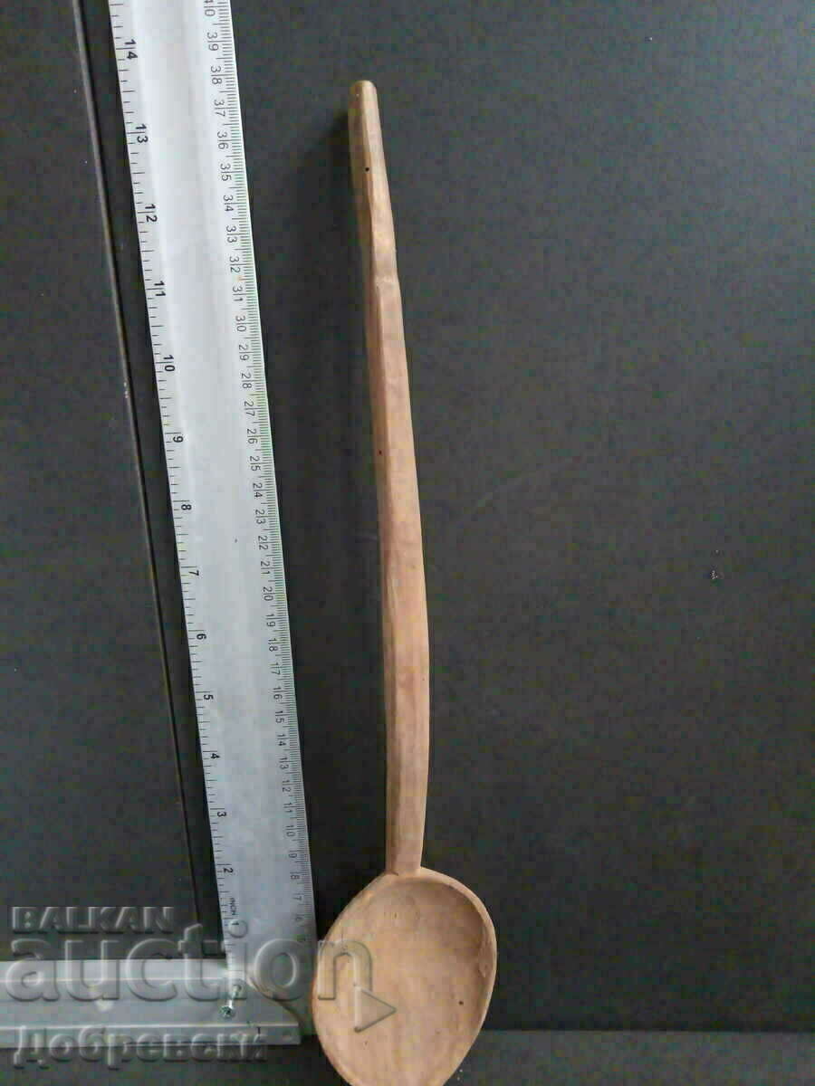 Very old wooden spoon ladle - 6 Very old wooden spoon ladle - 6