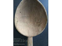 Very old wooden spoon ladle