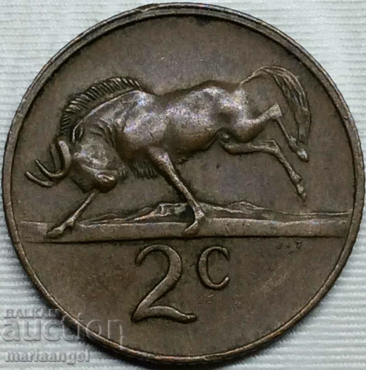 South Africa 1979 2 cents 22mm