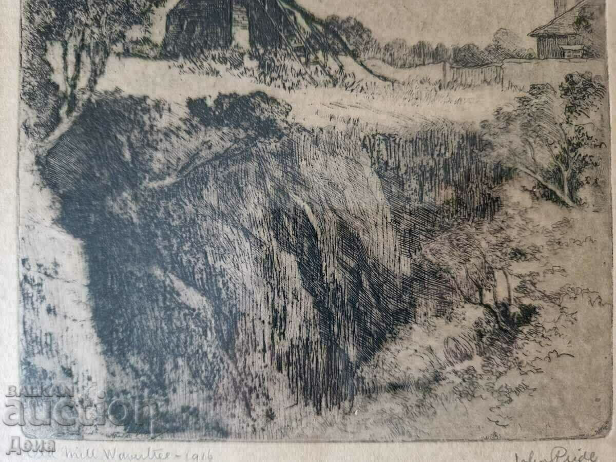 Gravura occidentală veche 1916 - 6