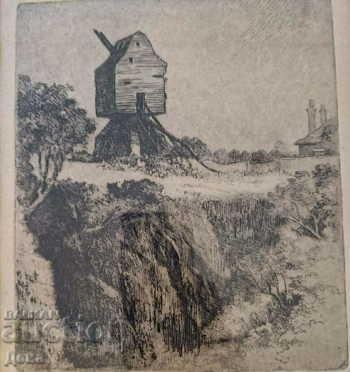 Gravura occidentală veche 1916 - 7