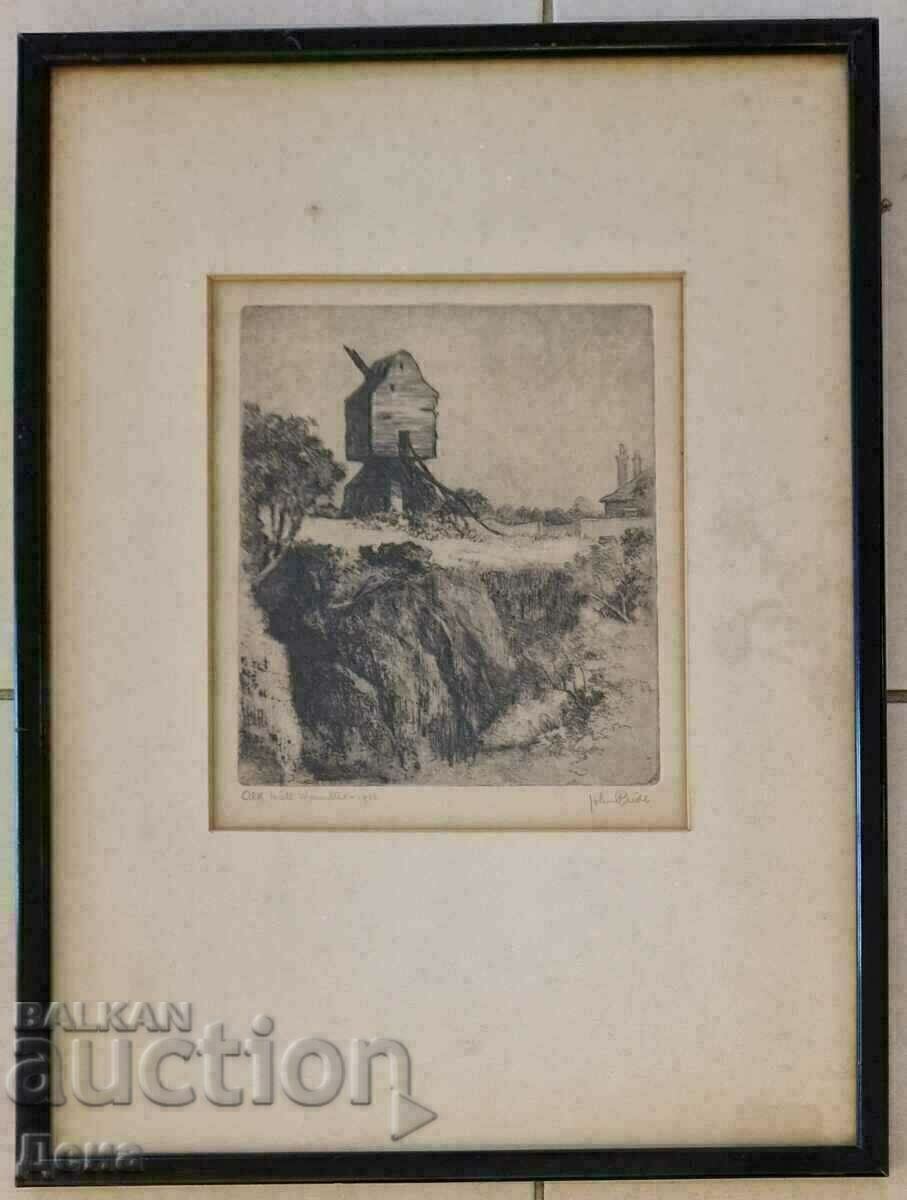 Gravura occidentală veche 1916