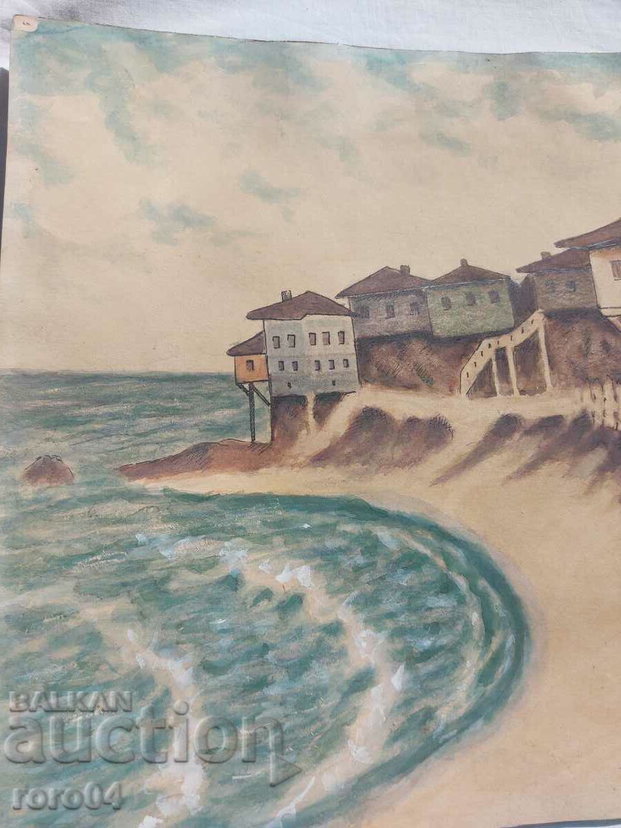 SOZOPOL - ??? - ACUORELA VECHE cu preț 95.00 BGN | € 48.57 SOZOPOL - ??? - ACUORELA VECHE cu preț 95.00 BGN | € 48.57