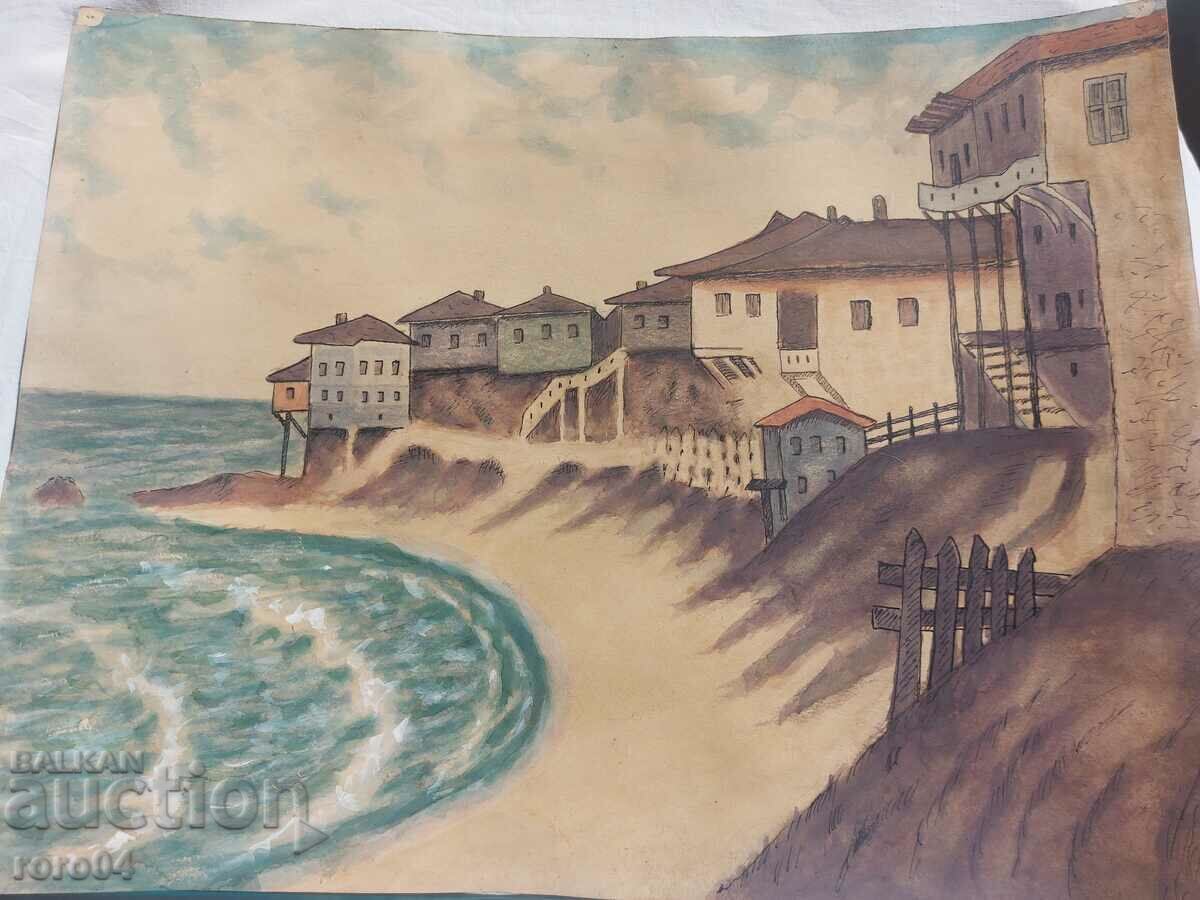 SOZOPOL - ??? - ACUORELA VECHE