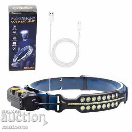 LED head light, LED + COB diodes, MOTION SENSOR - 5 LED head light, LED + COB diodes, MOTION SENSOR - 5