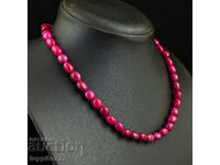 241.00 carat single row ruby necklace