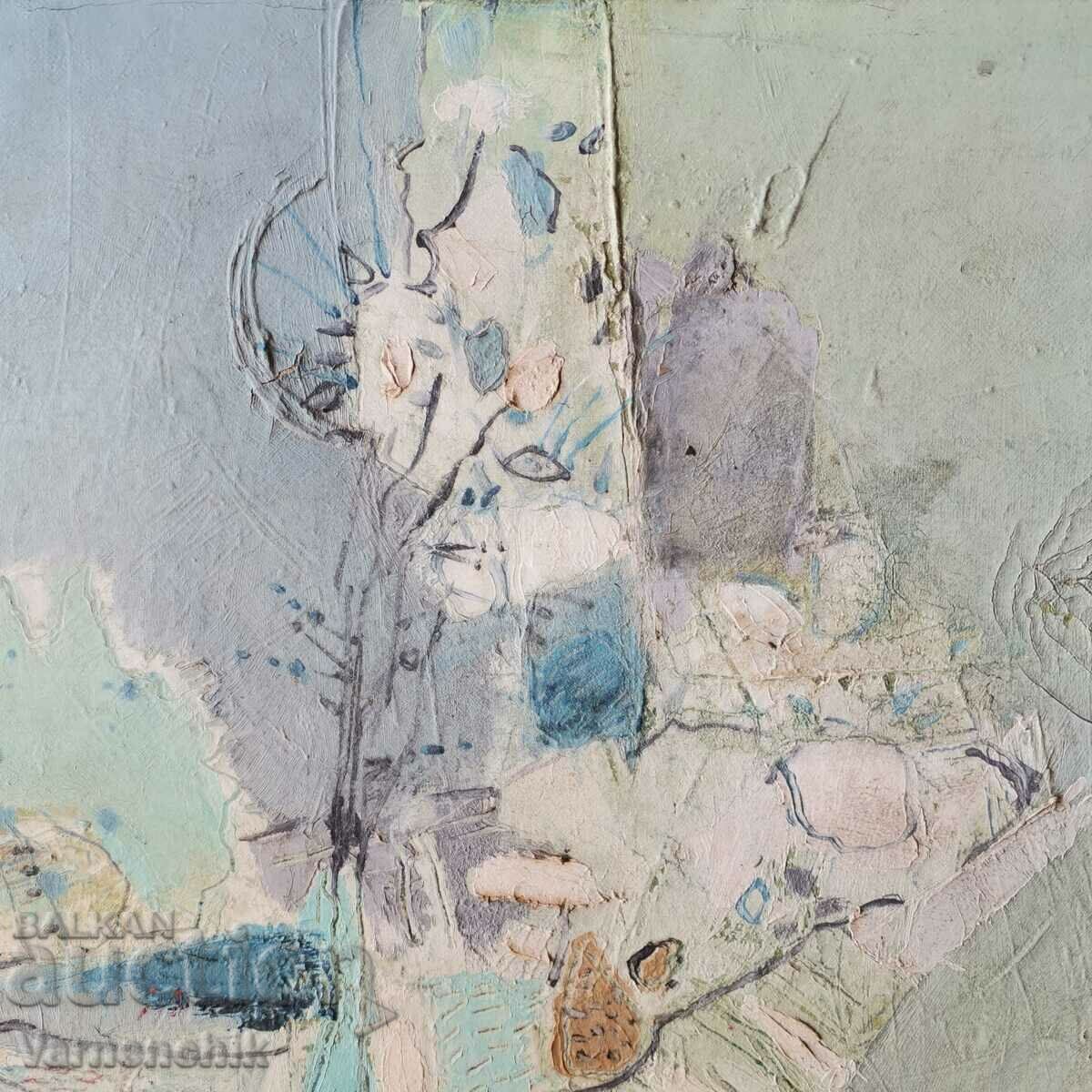 Oil 55x46 cm. Modern painting, original signed with price 450.00 BGN | € 230.08 Oil 55x46 cm. Modern painting, original signed with price 450.00 BGN | € 230.08