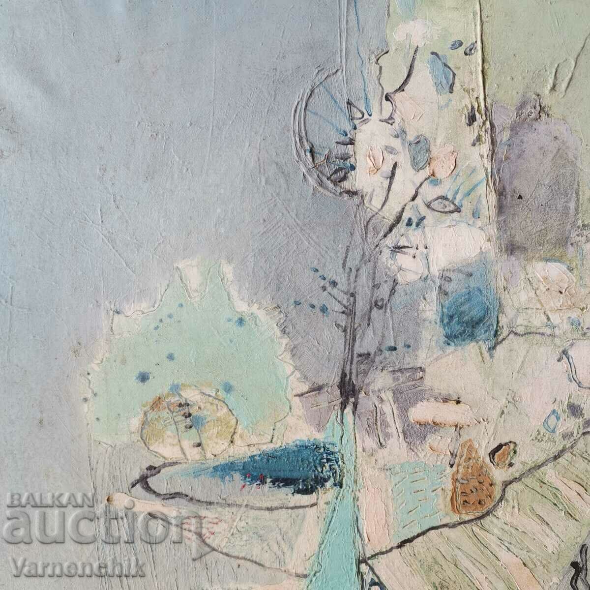 Delivery of Oil 55x46 cm. Modern painting, original signed Delivery of Oil 55x46 cm. Modern painting, original signed