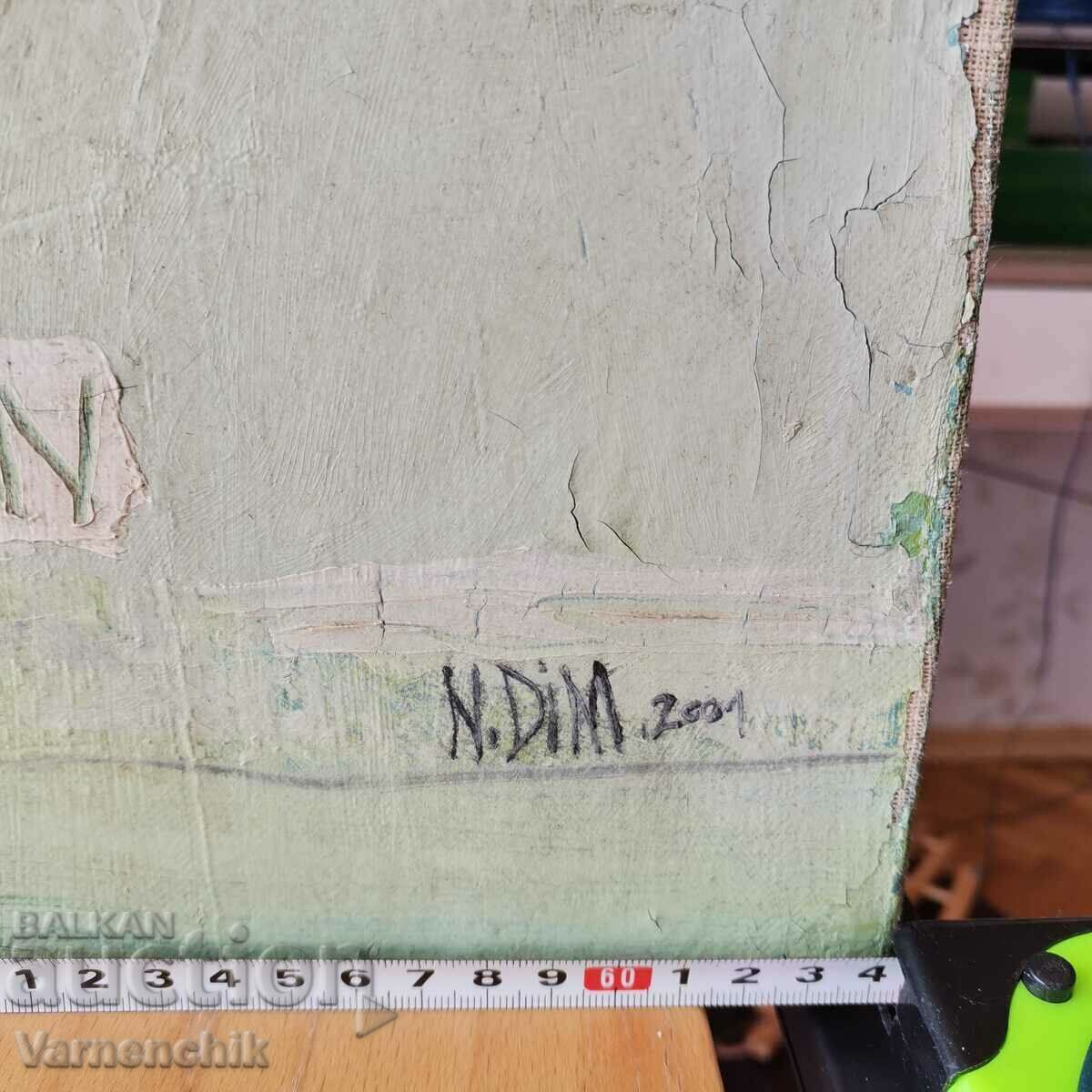 Oil 55x46 cm. Modern painting, original signed - 5 Oil 55x46 cm. Modern painting, original signed - 5