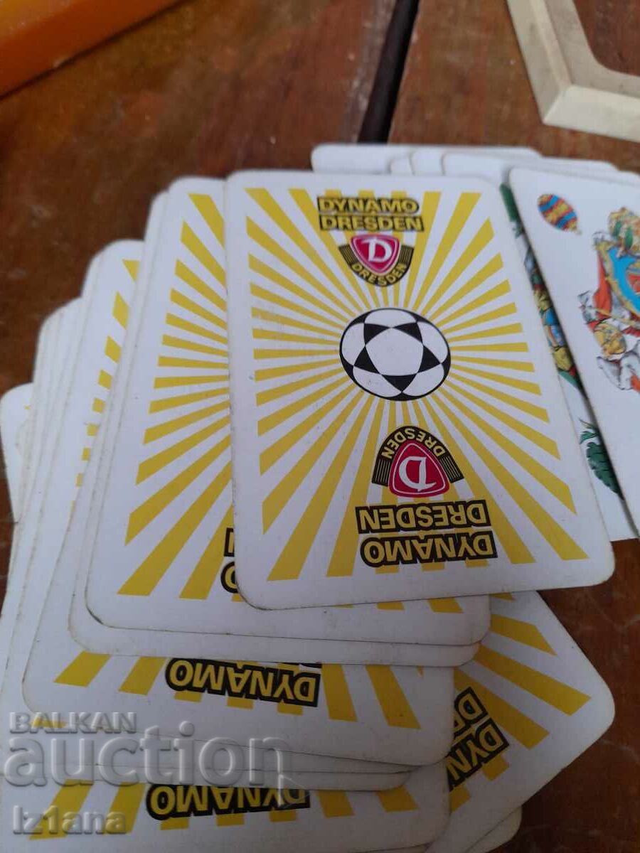 Auction Old Dynamo Dresden playing cards Auction Old Dynamo Dresden playing cards