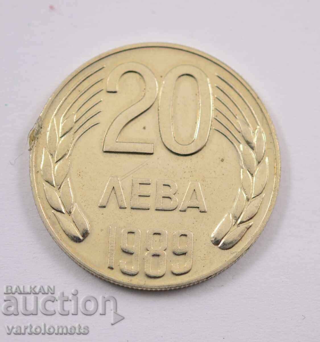 20 BGN 1989 - Bulgaria