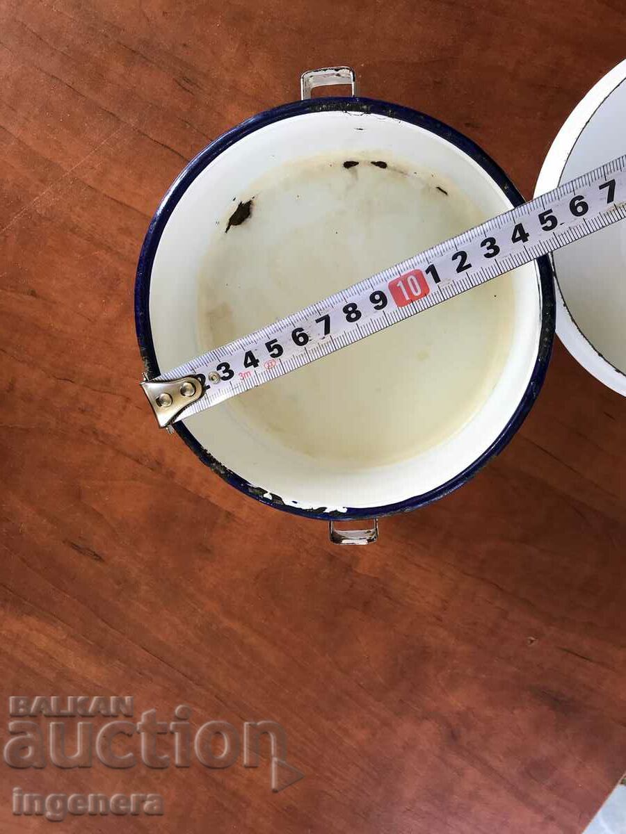 ENAMELED METAL BOWL WITH LID BY SEFERTAS - 5