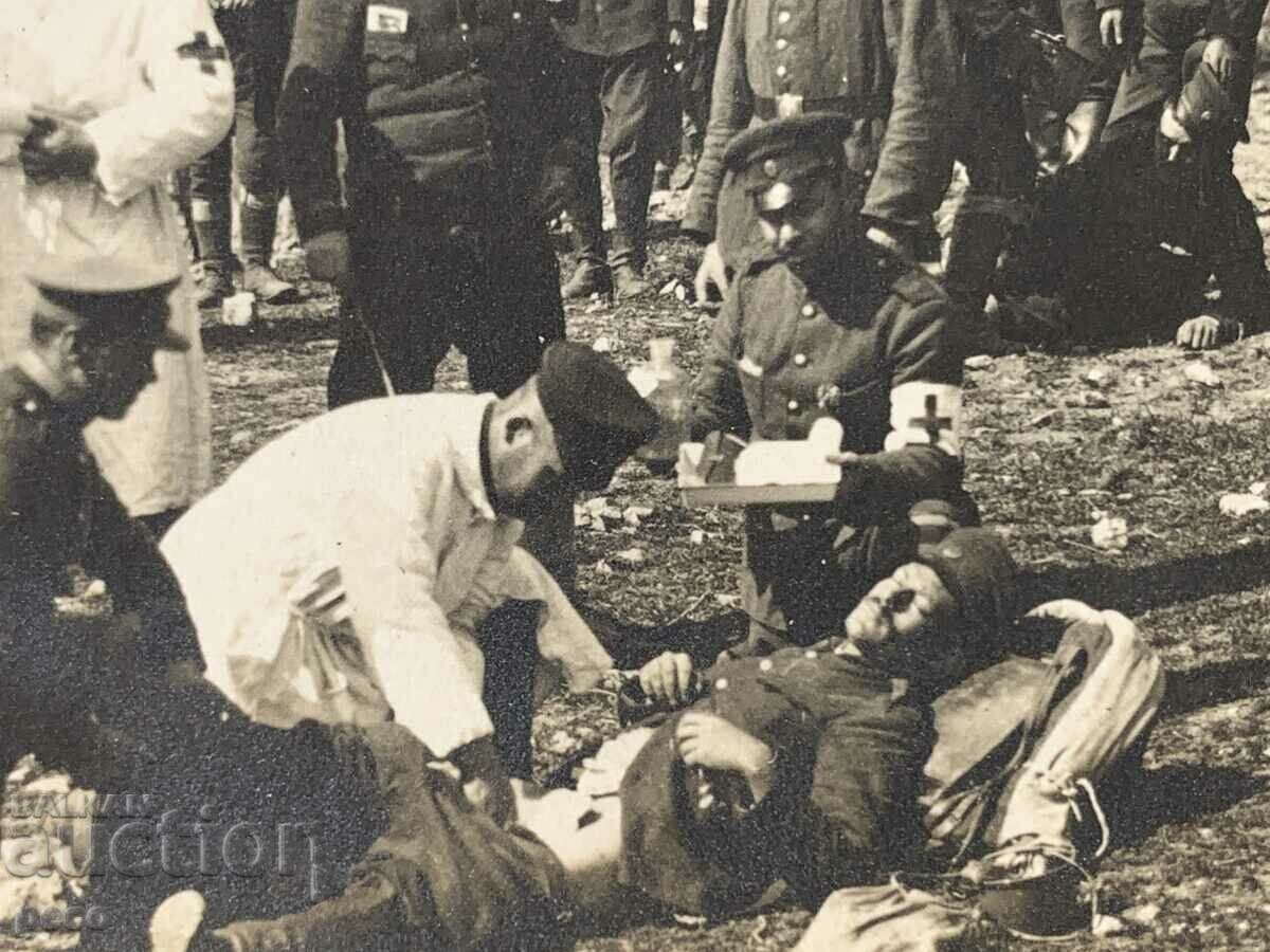 Delivery of First World War dressing station old photo