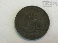 Canada - provincii canadiene 1/2 penny 1854 (BS)