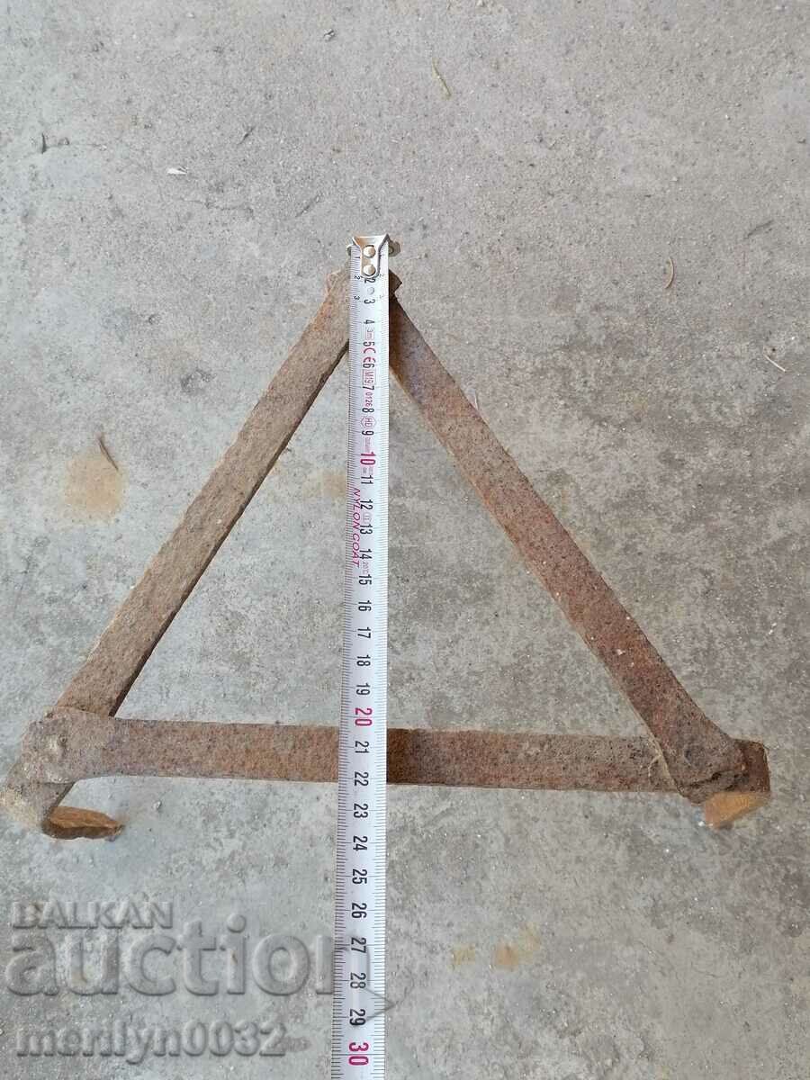 Auction  Antique wrought iron stove, hearth, grill, wrought iron