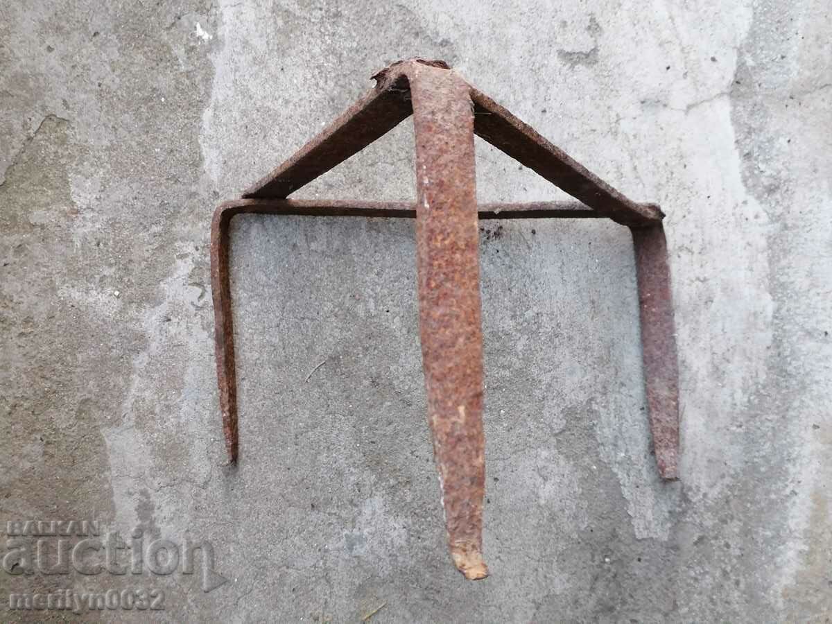 Antique wrought iron stove, hearth, grill, wrought iron - 6