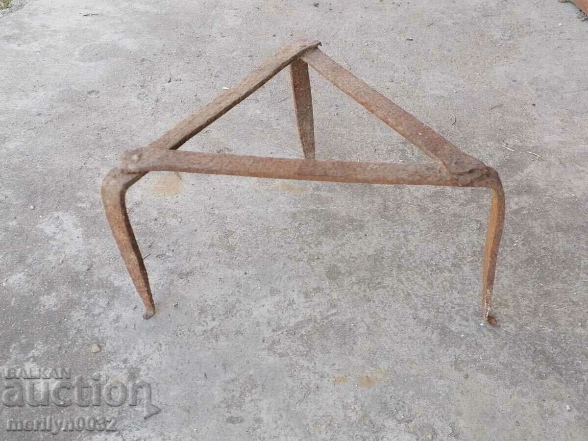 Antique wrought iron stove, hearth, grill, wrought iron