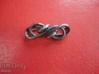 Страхотна сребърна брошка Арт Деко  835