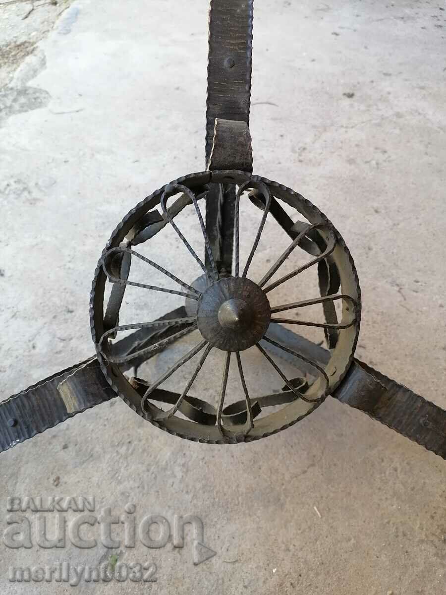 Old wrought chandelier, lamp, lantern, lamp, lampshade 3 pieces with price 75.00 BGN | € 38.35 Old wrought chandelier, lamp, lantern, lamp, lampshade 3 pieces with price 75.00 BGN | € 38.35