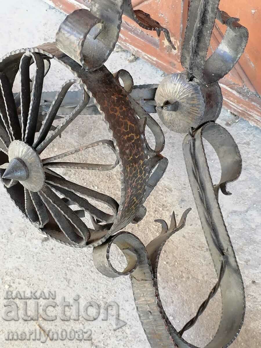 Delivery of Old wrought chandelier, lamp, lantern, lamp, lampshade 3 pieces Delivery of Old wrought chandelier, lamp, lantern, lamp, lampshade 3 pieces