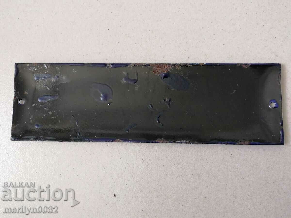 Delivery of Enamel social plate Model home plate