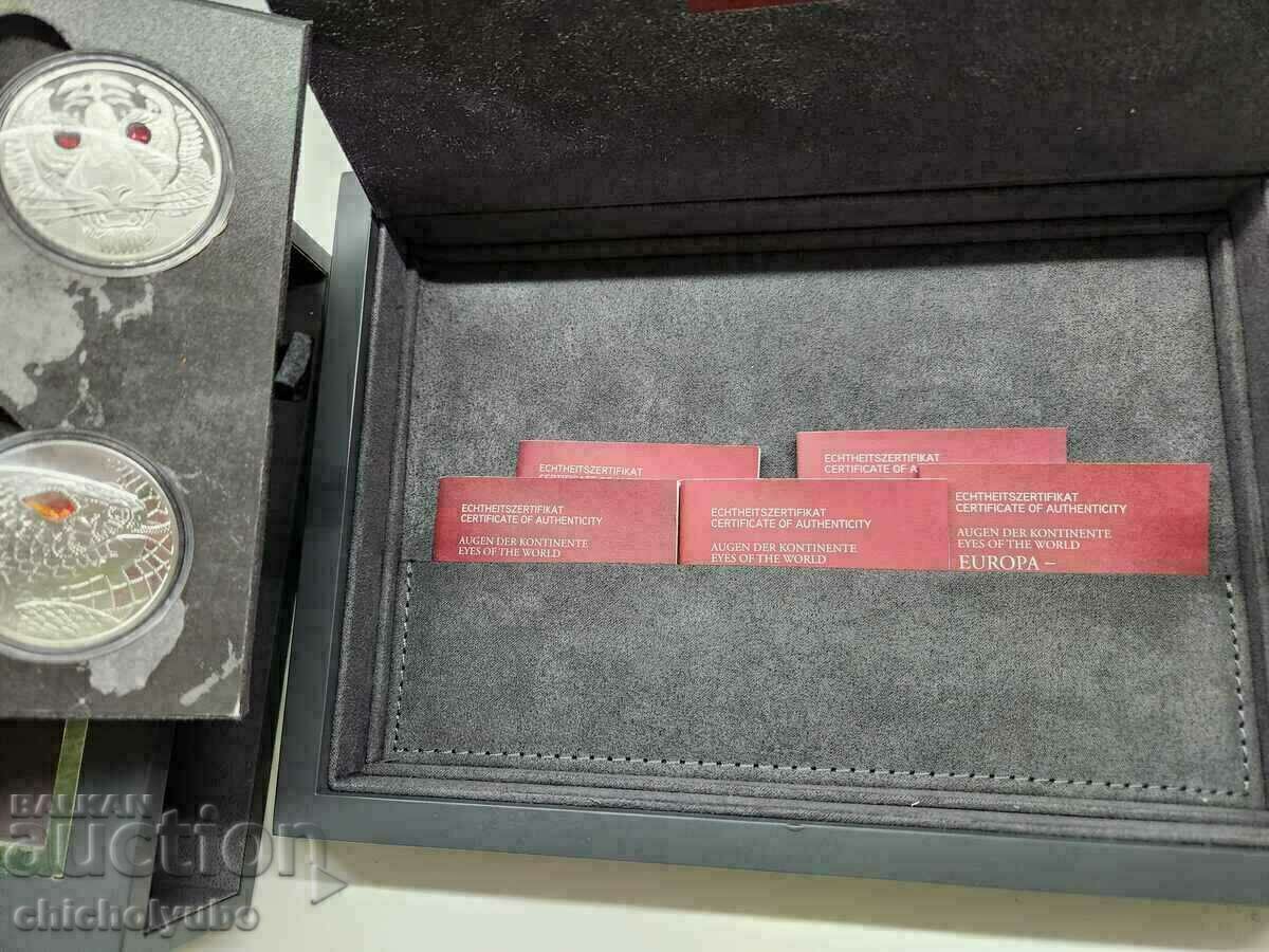 Silver 5 pcs. coins Animal world with price € 511.29 | 1000.00 BGN