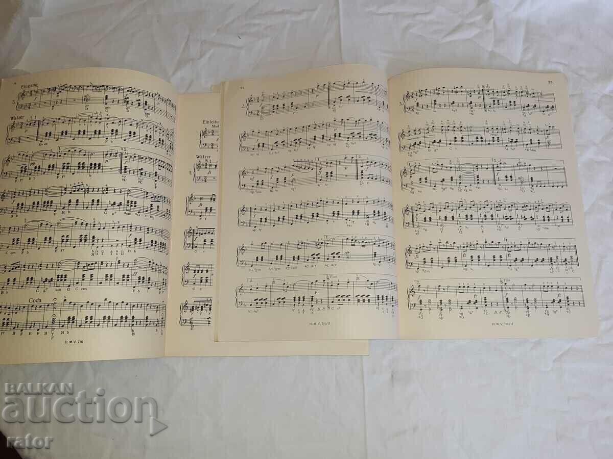 Old scores, scores, schools, sheet music, ACCORDION - 5