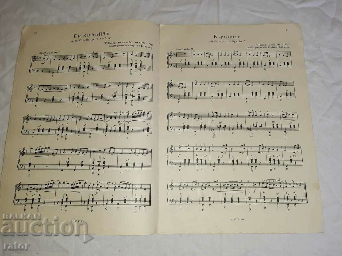 Old scores, scores, schools, sheet music, ACCORDION - 5