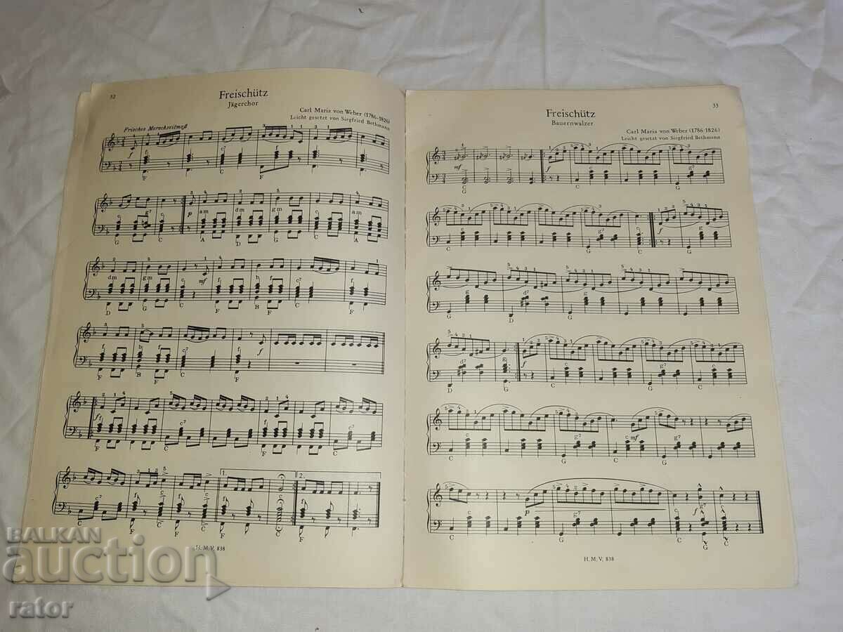 Old scores, scores, schools, sheet music, ACCORDION - 6