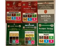 Football ticket/pass Bulgaria 6 pieces