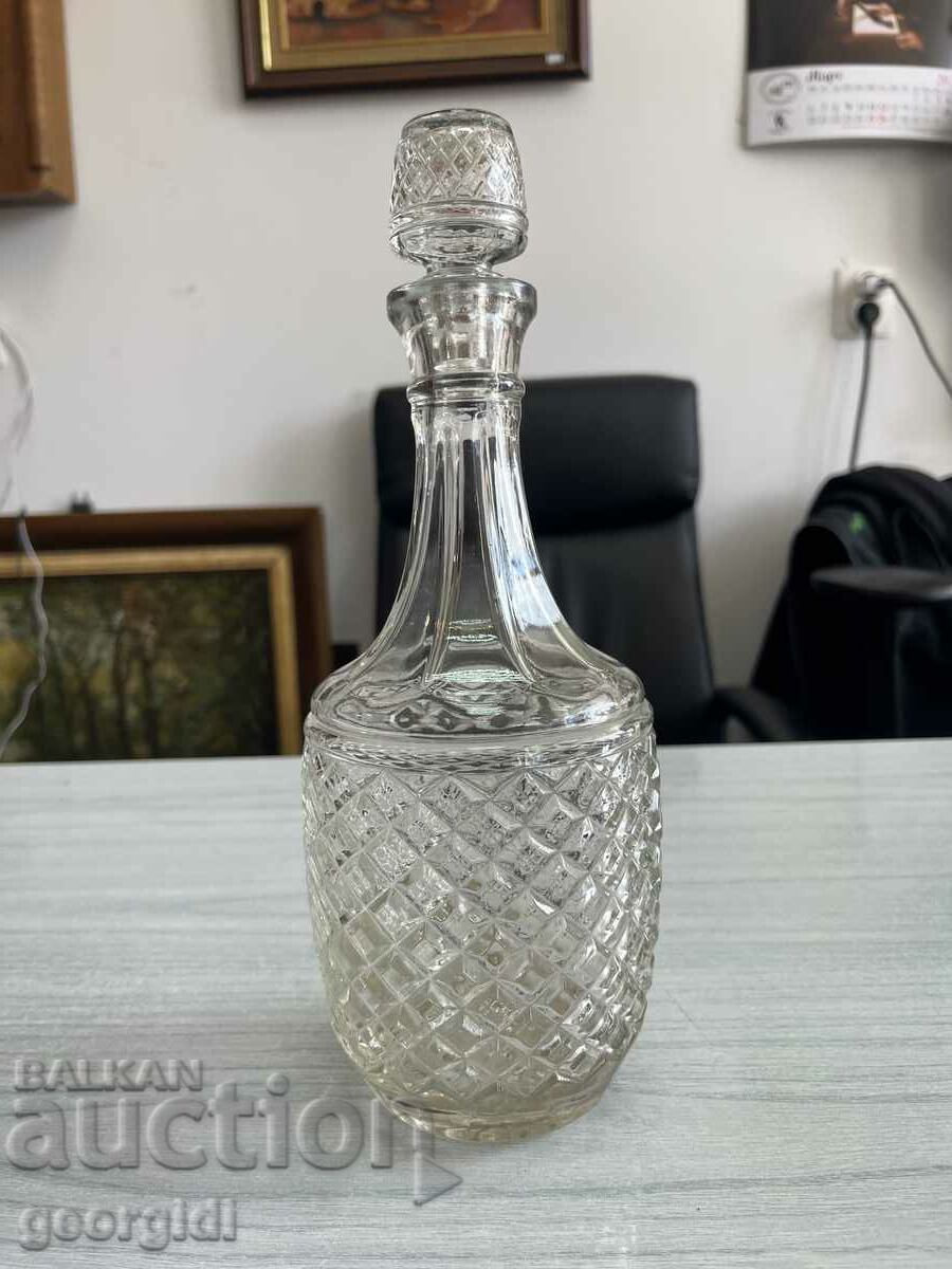 Glass carafe / bottle. #3570