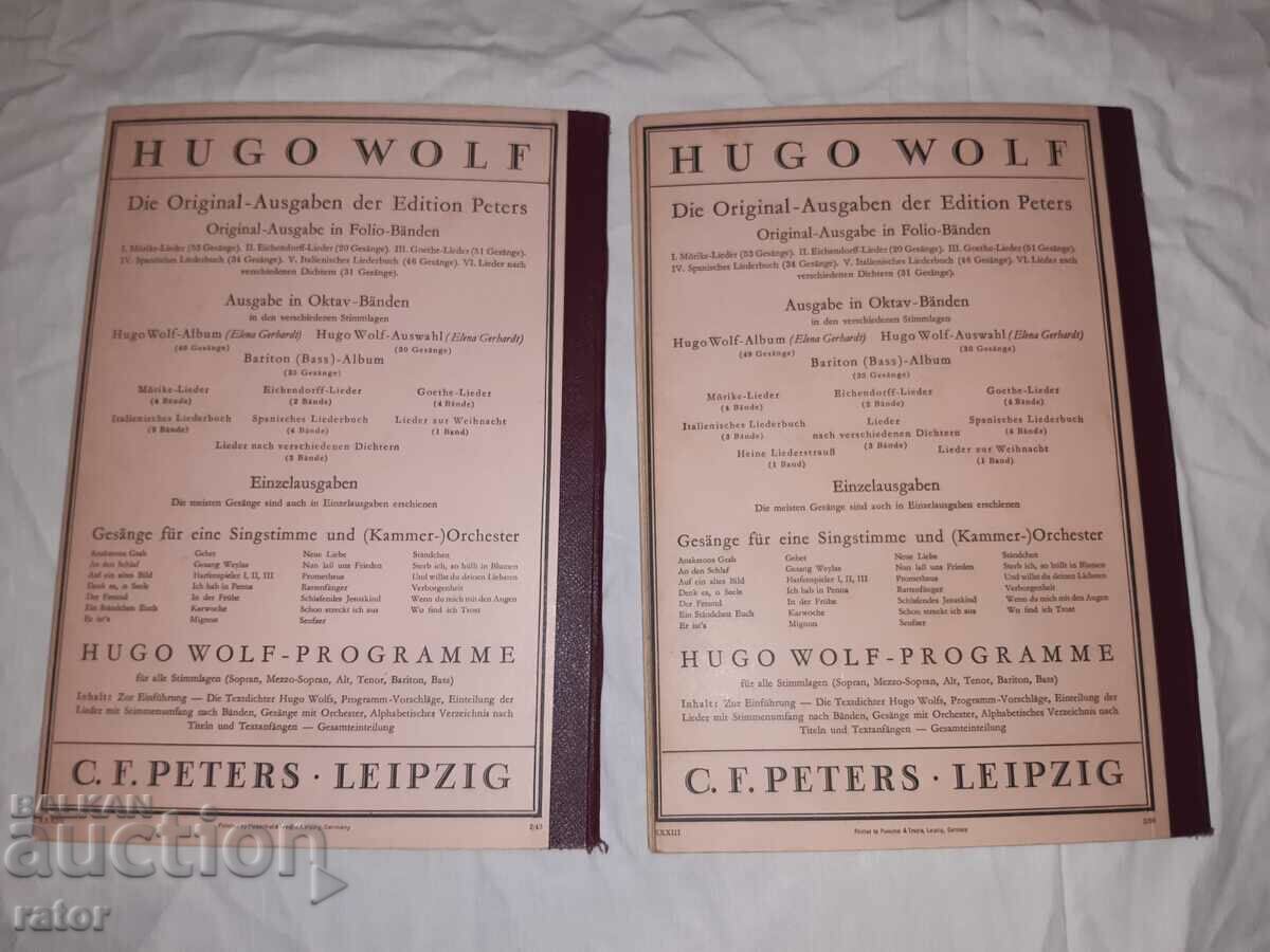 Old scores, scores, schools, sheet music, WOLF, Germany - 5 Old scores, scores, schools, sheet music, WOLF, Germany - 5
