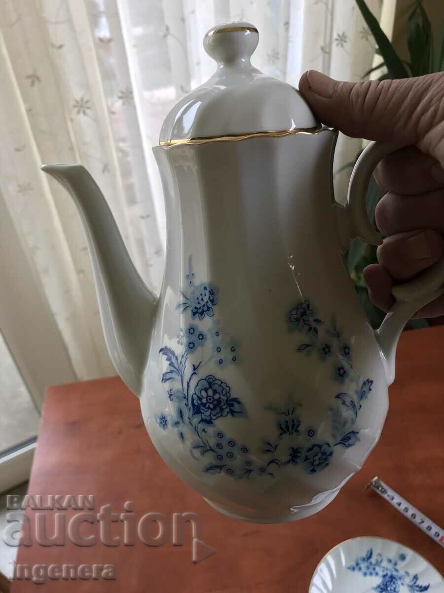 BULGARIA PORCELAIN POT POT KETTLE SET with price 28.00 BGN | € 14.32