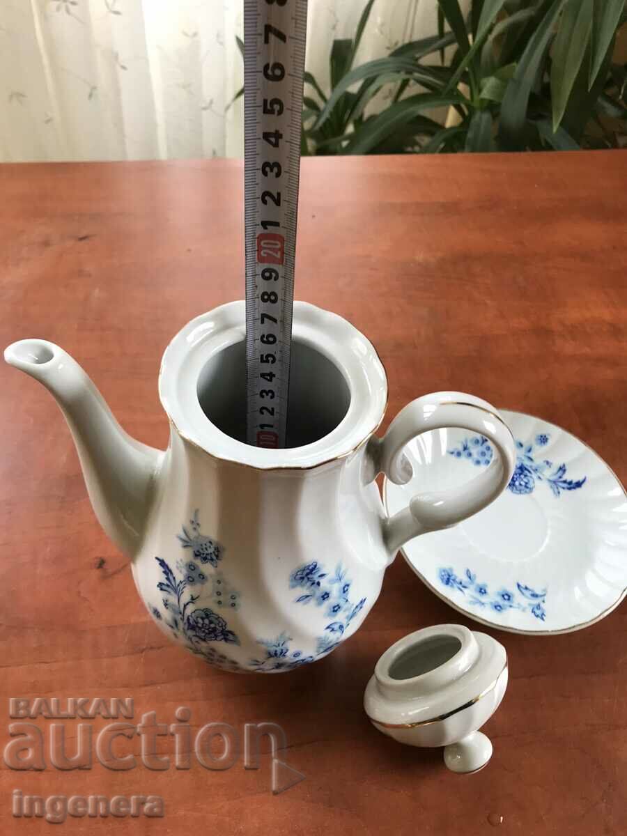 Auction  BULGARIA PORCELAIN POT POT KETTLE SET
