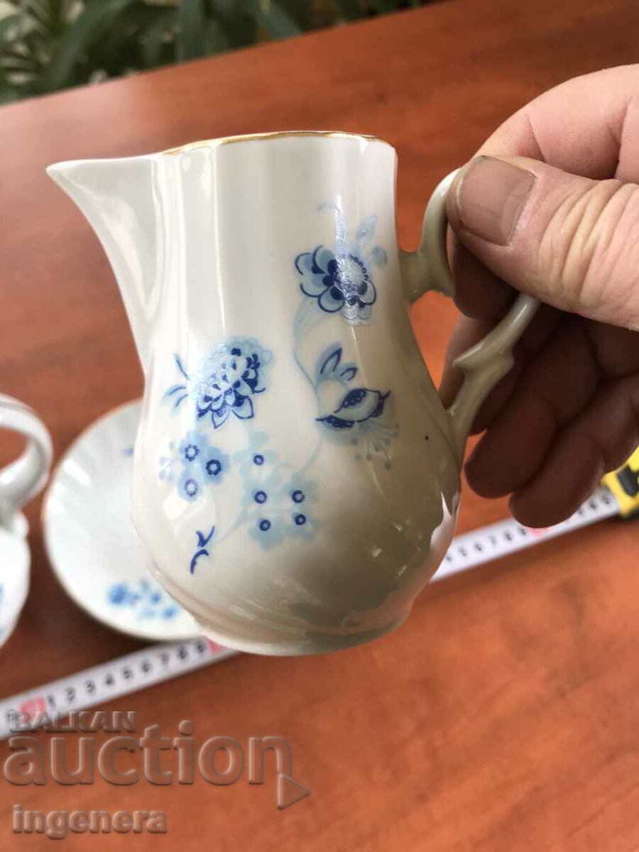 BULGARIA PORCELAIN POT POT KETTLE SET - 7