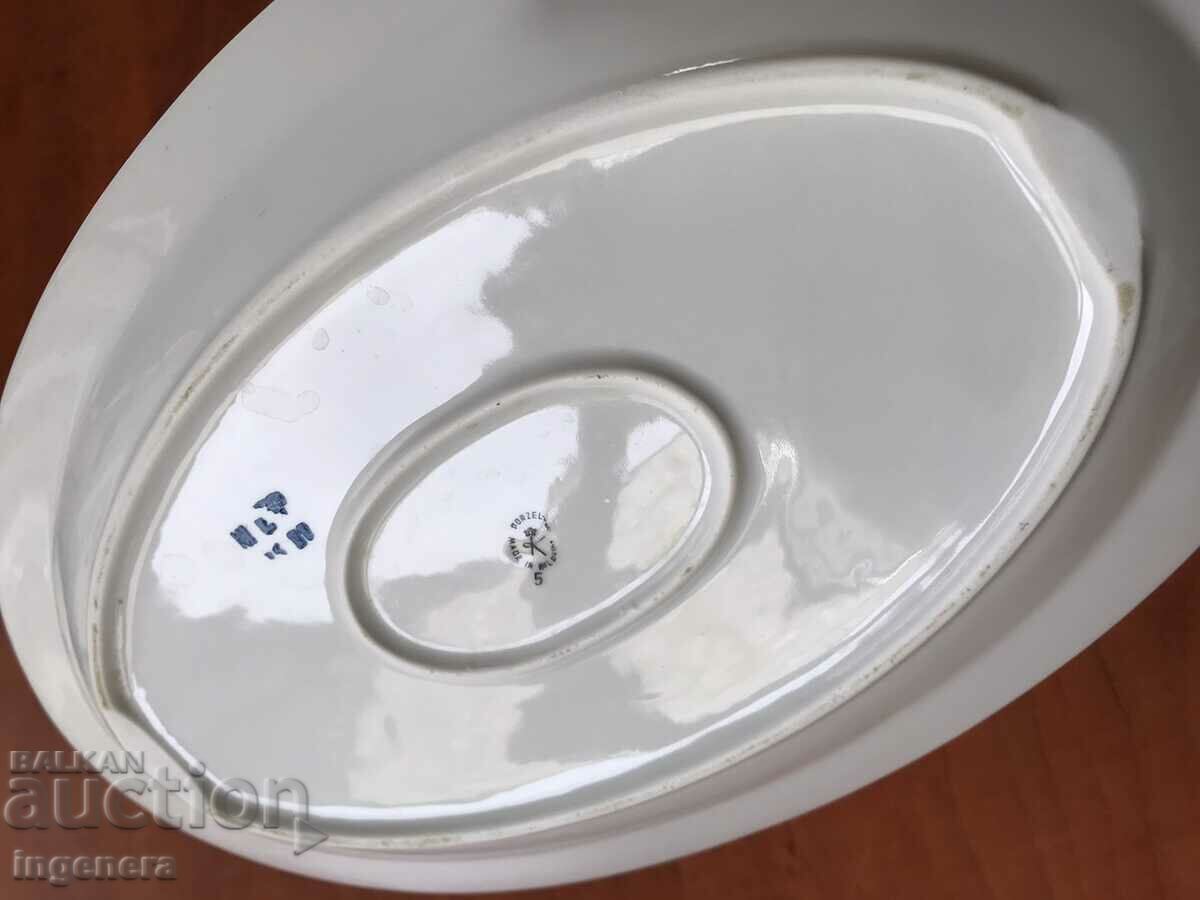 PORCELAIN PLATEAU TRAY BULGARIA - 5 PORCELAIN PLATEAU TRAY BULGARIA - 5