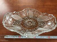 CRYSTAL MASSIVE FRUCTIERA BOWL OVAL CANDY DISH FROM SOCA