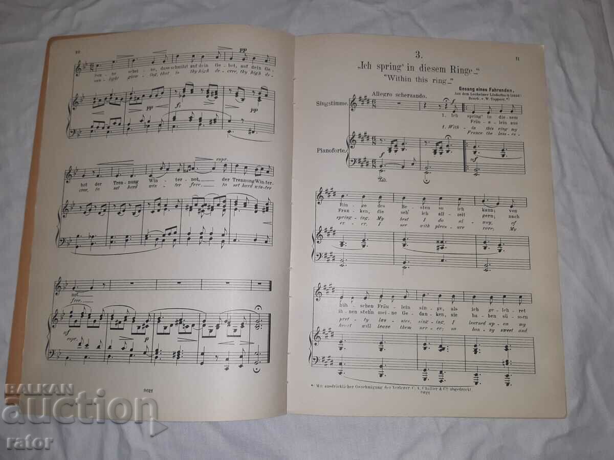 Licitație Partituri vechi, partituri, scoli, partituri, REIMAN Germania Licitație Partituri vechi, partituri, scoli, partituri, REIMAN Germania