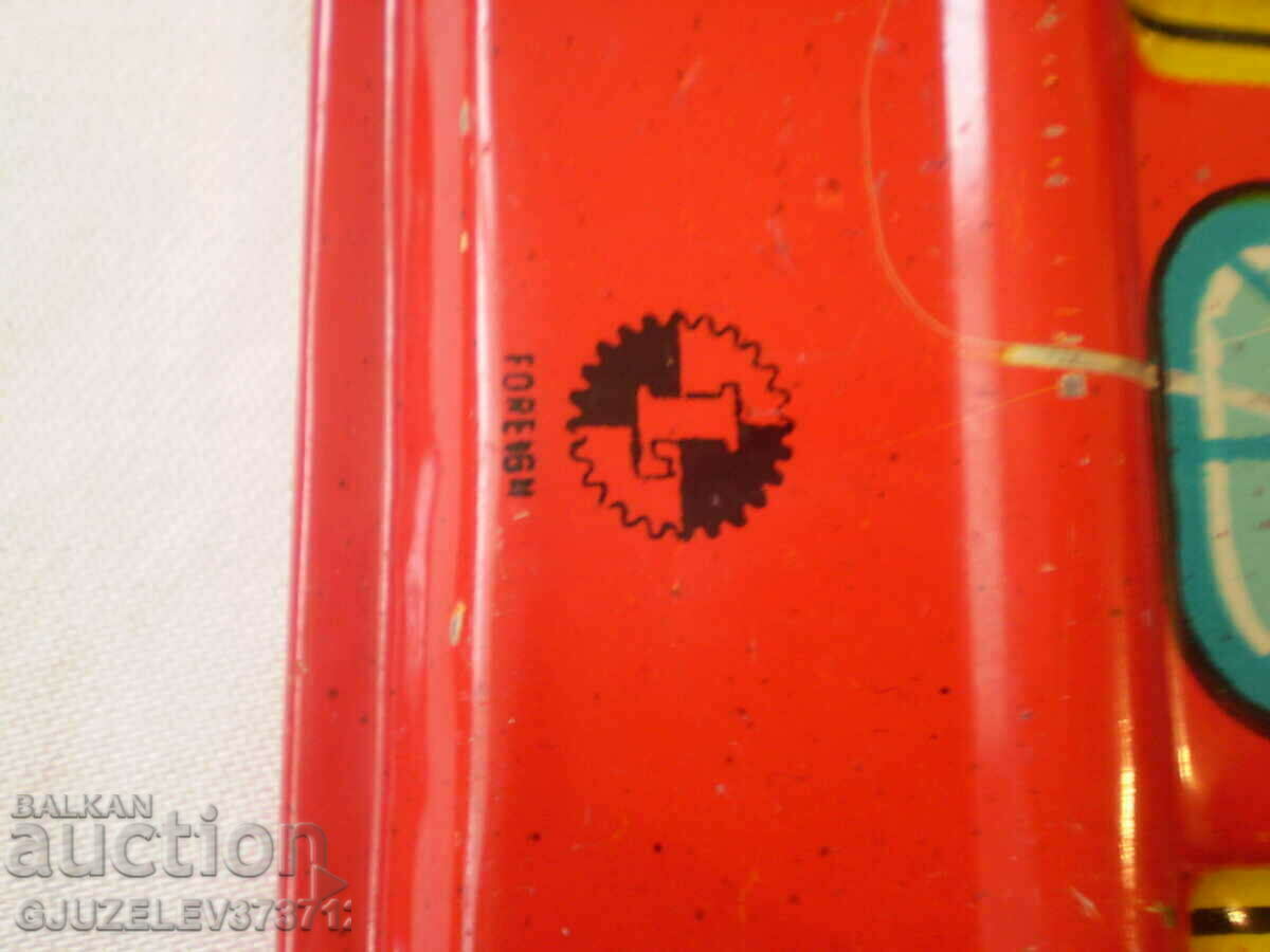 Toy mechanical tin train with track Hungary 1960s with price 99.00 BGN | € 50.62 Toy mechanical tin train with track Hungary 1960s with price 99.00 BGN | € 50.62