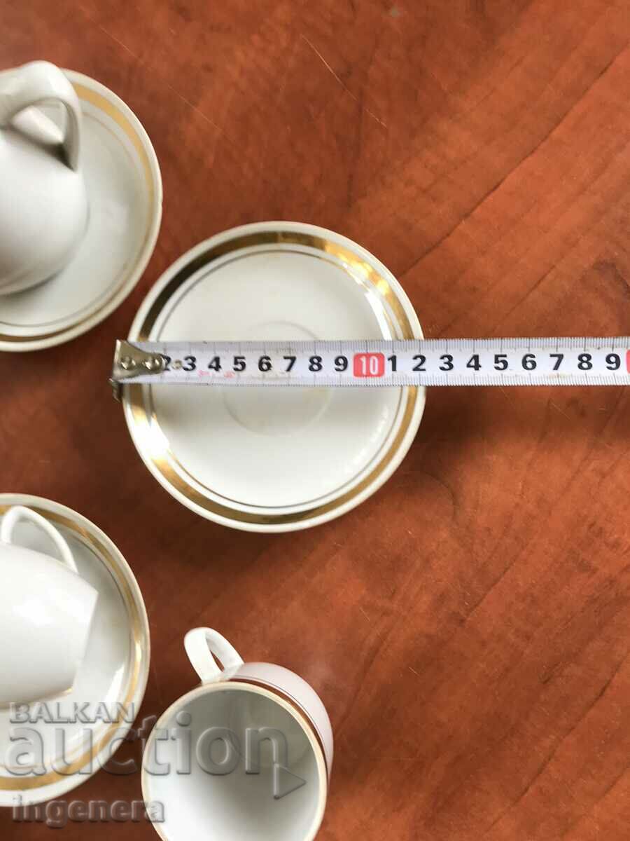 VASOA DE SERVICIU PORTELAN CAHARA DE STICLA ZAHAR-URSS - 7 VASOA DE SERVICIU PORTELAN CAHARA DE STICLA ZAHAR-URSS - 7